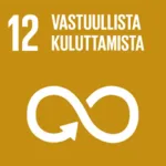 YK:n kestävän kehityksen tavoite 12: vastuullista kuluttamista.